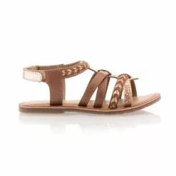 3 Pommes Sandales / Nu-pieds Fille Marron