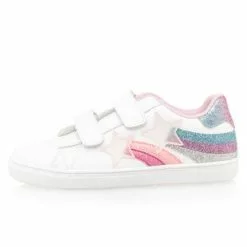 Color Block Baskets / Sneakers Fille Blanc
