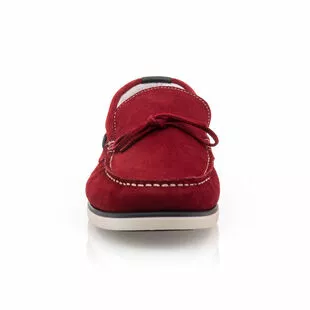 Trek Stone Mocassins / Chaussures Bateau Homme Rouge – Image 3